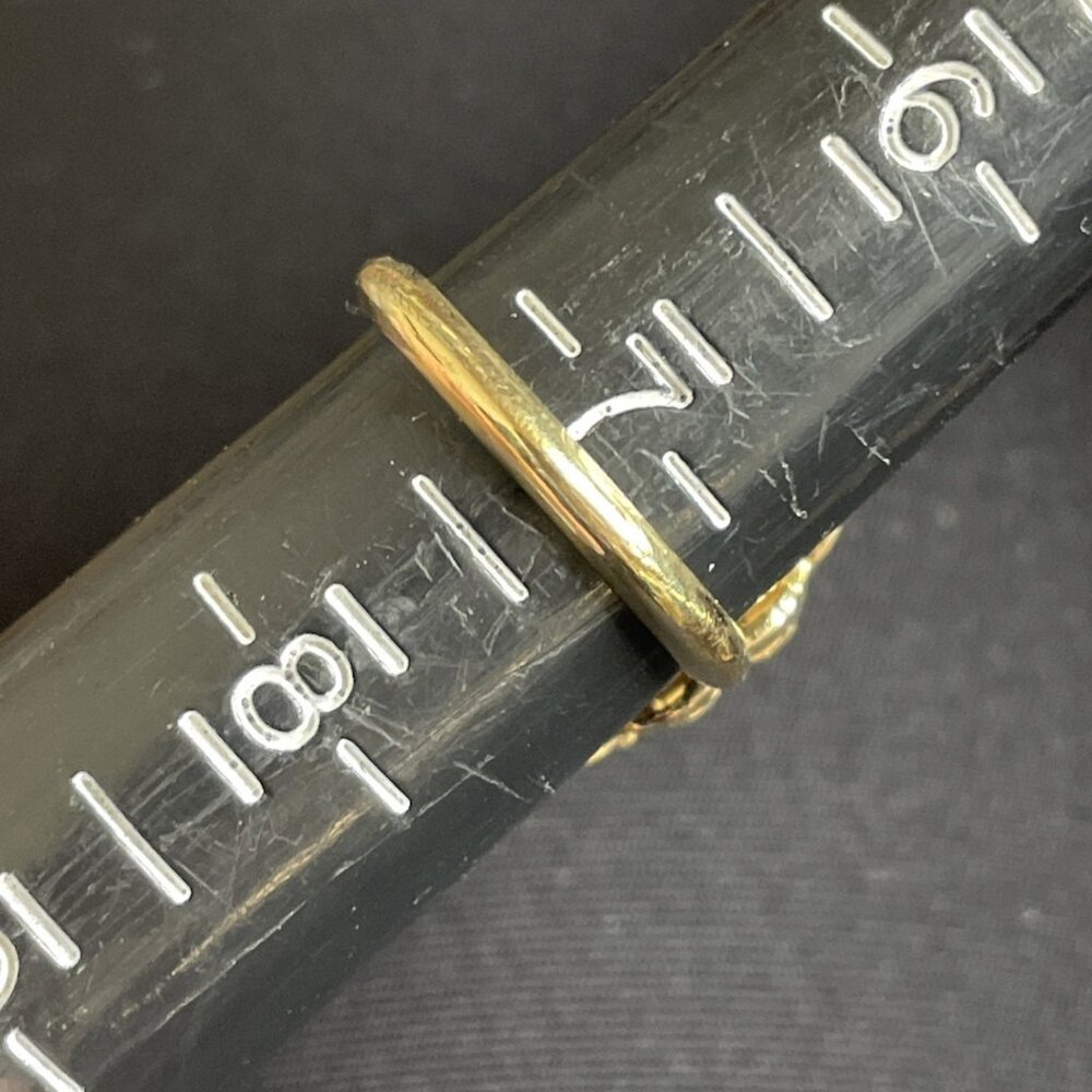 Vintage 1970s Signed Avon Floral Porcelain Locket Ring Gold-tone Sz 6.5 - 7.25 - Picture 4 of 10